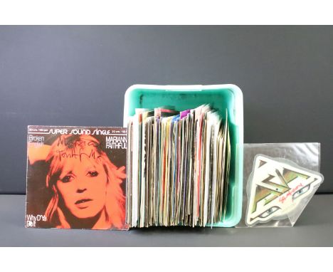 Vinyl / Autographs - Over 100 Rock and Pop 12” singles and 11 10” singles all signed by the artists or band members, to inclu