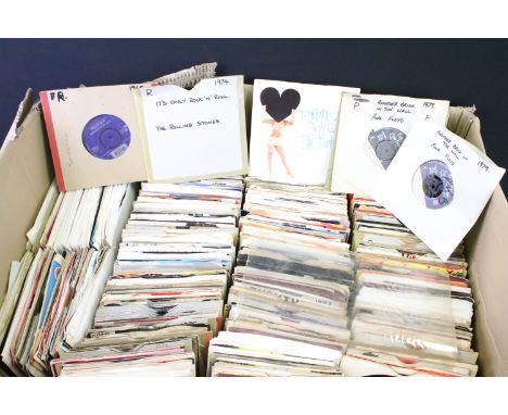 Vinyl - Over 450 Rock &amp; Pop 7" singles featuring some demos/promos to include T-Rex, Billy Fury, Elvis Presley, Bob Dylan