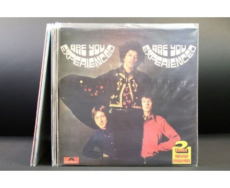 Vinyl - 7 Jimi Hendrix LPs to include Are You Experienced / Axis Bold As Love double, Smash Hits, Rainbow Bridge, Isle Of Wig