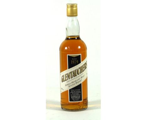 1 bottle Glentauchers Single Highland Malt Scotch Whisky Distilled 1979
40% ABV, Gordon & MacPhail (1979 was the vintage chos