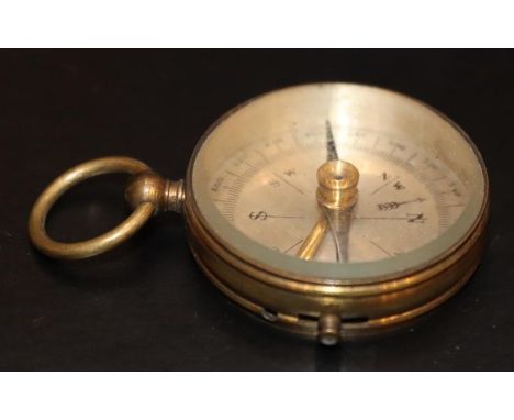 Brass Pocket Compass 