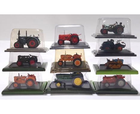 Hachette Collections and similar a mixed group of Tractors and Trains, to include Hachette OM35/40 R-1952, Renault Super 6 D-