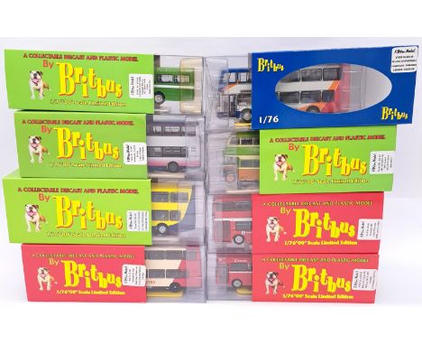 Britbus, a boxed group of 1:76/OO scale buses to include ES-02 East Lancs Bodied Scania Omnidek "Yorkshire Traction" and othe