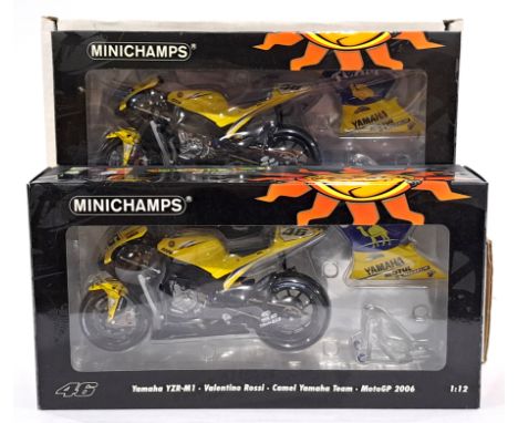 Minichamps 122063046 1/12 scale - "Valentino Rossi" Yamaha YZR-M1 - Camel Yamaha Team 2006 MotoGP. (TWO OF THE SAME MODEL 1 H