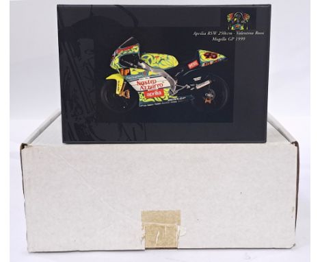 Minichamps 122990046 - "Valentino Rossi Collection" - (1/12 Scale) Aprilia RSW 250 - "Mugello GP 1999". Conditions generally 