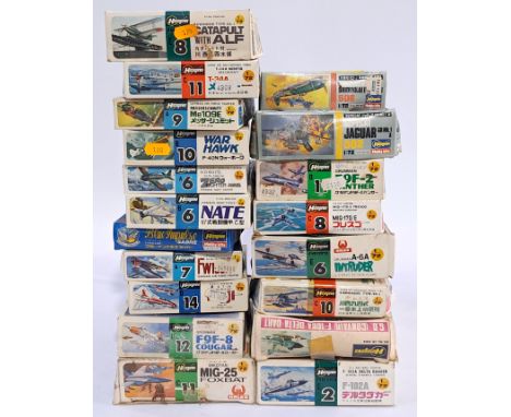 Hasegawa a mixed boxed group of 1/72 scale Planes to include E6 Grumman A-6A Intruder, C11 MIG-25 Foxbat and others. Not chec