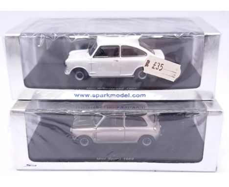 Spark (Minimax) 1/43rd scale boxed pair of Mini models comprising of S1506 Mini Sprint (1969) &amp; S1511 Mini Broadspeed (19