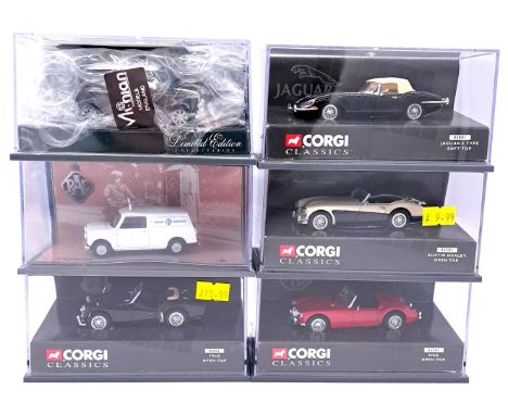 Corgi Classics, a boxed group which also includes a Code 3 issue comprising of 04101 TR3A Open Top and others. Code 3 model i