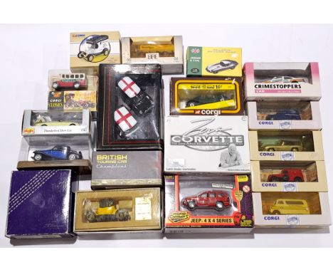 Corgi, Guisval, EFE and similar a mixed boxed group of Vehicles to include, Guisval Bugatti T50 - 1930, Corgi 812 1953 MG and