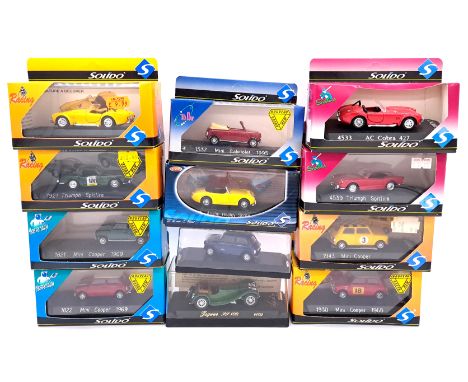 Solido, a boxed group comprising of classic sports and Mini models which also includes Code 3 Issues and re-worked models to 