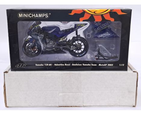 Minichamps 122053046 1/12 scale - "Valentino Rossi" Yamaha YZR-M1 - Gauloises Yamaha Team - 2005 MotoGP. Conditions generally