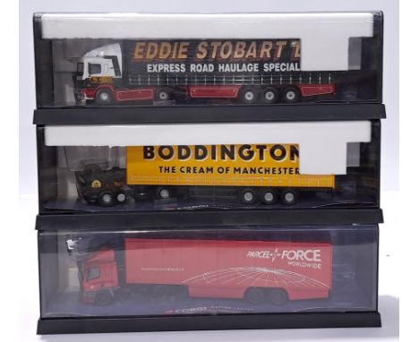 Corgi a boxed 1/50 scale "Modern Trucks&nbsp;A New Era of Road Transport" group to include #75501 Leyland-DAF Box Trailer - "