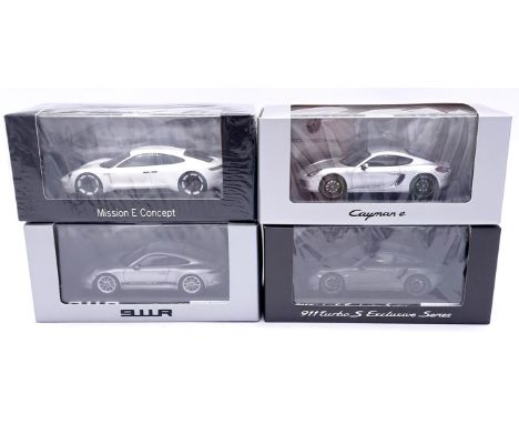 Spark (Minimax) a boxed group of 1/43 scale individually numbered Porsche (Drivers Selection) models to include WAP0209050H 9