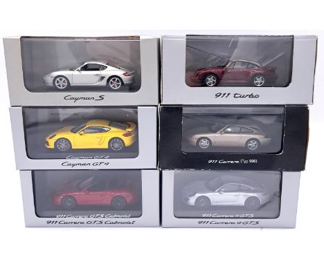 Herpa, a boxed group of 1/43 scale Porsche (Drivers Selection) models to include WAP0207210G Panmera (Lead Dealer Kickoff PCG