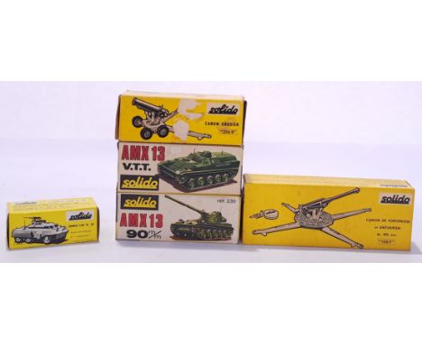Solido Military Weapons and Vehicles to include, Solido 230 AMX 13 90m/m and others similar. (Combat-Car M.20 has no Vehicle 
