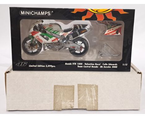 Minichamps 122001446 1/12 scale - "Valentino Rossi" Honda VTR 1000 - Team Castrol Honda 8h Suzuka 2000. Conditions generally 