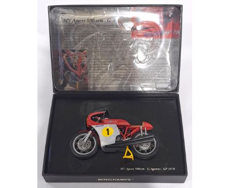 Minichamps 122700001 1/12 scale - "G. Agostini" - MV Agusta 500ccm, GP 1970. Conditions generally appear Excellent in general