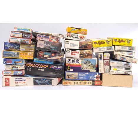 Airfix, Pioneer 2, and similar a mixed boxed group of 1/72 and similar scale Aircraft and Vehicles and others to include #020