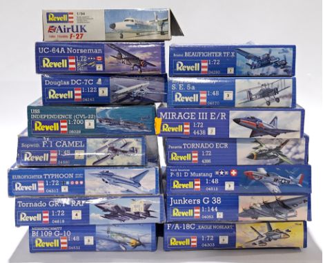 Revell, a mixed boxed group of 1/72 and similar scale Planes and similar to include #04290 Bristol Beafighter TF.X and others