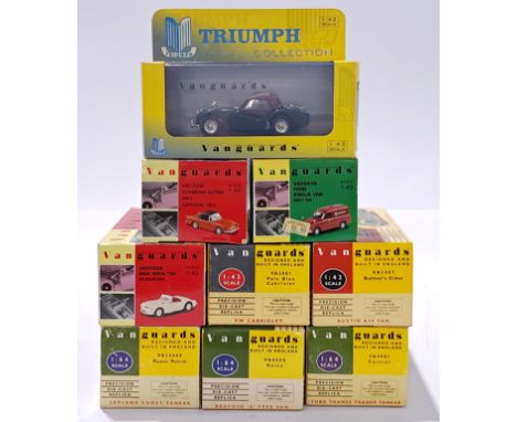 Lledo Vanguards, a mixed boxed group to include VA07000 Sunbeam Alpine MkII and others. Conditions generally appear Excellent