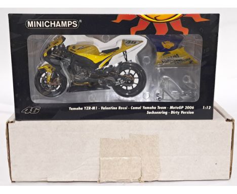 Minichamps 122063096 1/12 scale - "Valentino Rossi" Yamaha YZR-M1 - Camel Yamaha Team 2006 MotoGP. Conditions generally appea