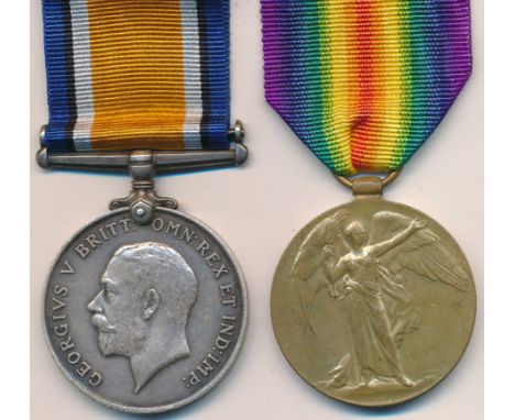 First World War – George Walker – First World War British War Medal &amp; Victory Medal pair awarded to 27514 PTE G. WALKER S