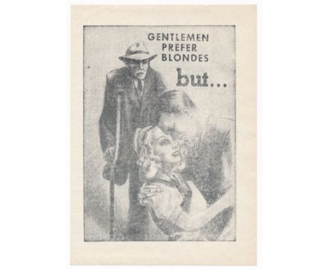 'Gentlemen prefer Blondes but... blondes prefer strong and healthy men... not cripples!' Second World War German airborne Pro