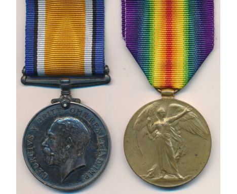 First World War – Ernest Lunniss – First World War British War Medal &amp; Victory Medal pair awarded to 43410 PTE. E. LUNNIS