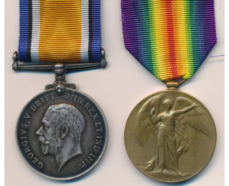 First World War – William Albon – First World War British War Medal &amp; Victory Medal pair awarded to 25838 PTE. W. ALBON. 