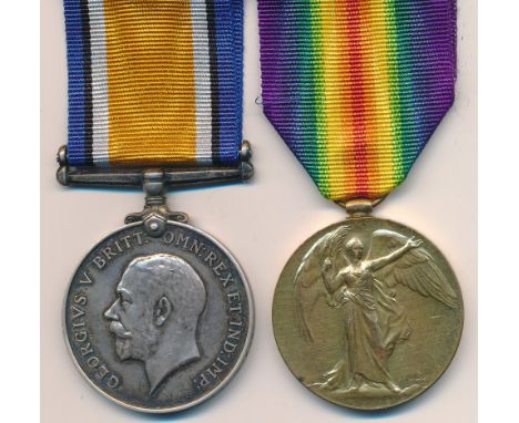 First World War – William J Hayerly – First World War British War Medal &amp; Victory Medal pair awarded to L-12155 PTE. W. J