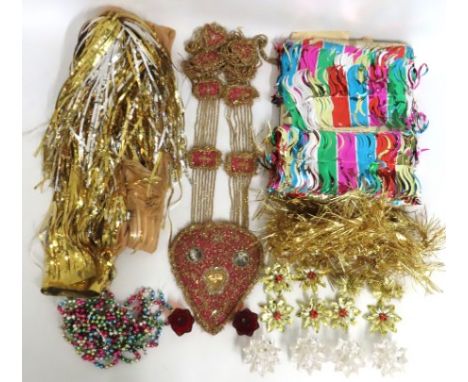 A small selection of vintage Christmas decorations