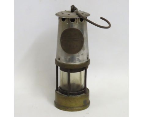 An Eccles miners lamp, 335mm drop