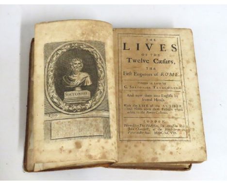 Book: 1698 edition of The Lives of the Twelve Caesars, The First Emperors of Rome by C. Suetonius Tranquillus