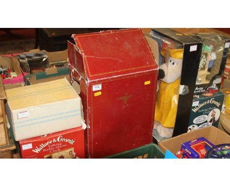 A collection of six boxed Wallace &amp; Gromit related soft toys &amp; collectables to include The Moving Alarm Clock,Talking