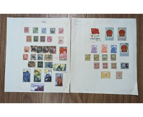 Stamp Interest - China Collection on leaves mint or used, majority mint, from 1897 Imperial Post 10 cent, 1913 6 cent, 20 cen