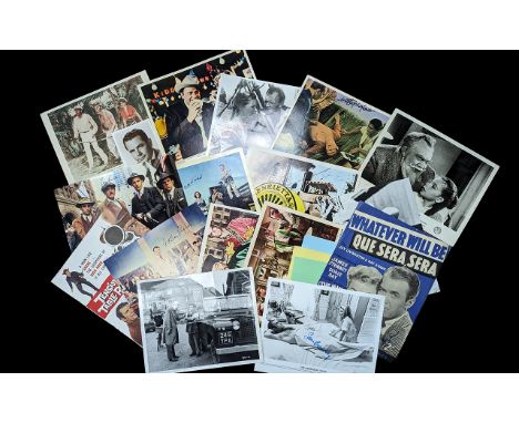 Collection of Film Star Autographs on photos, pages etc., a fantastic selection of many top stars including Richard Kiel (Jaw