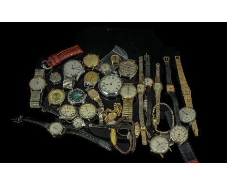 Mixed Lot of Low Value Watches, and associated.  Manual wind and quartz, ladies and gents, mixed lot to sort as found.