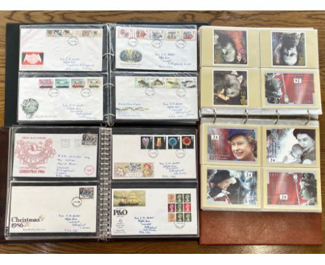 Three Albums Containing a Quantity of First Day Covers dating from the early 1980's. Various subjects. Together with an assor