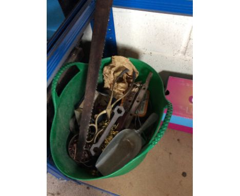 A small collection of hand tools etc.