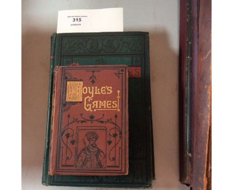 G H D Gossip, "The Chess-player's Manual", revised and edited, New York, London and Glasgow, [1888], cloth and "Hoyle's Games