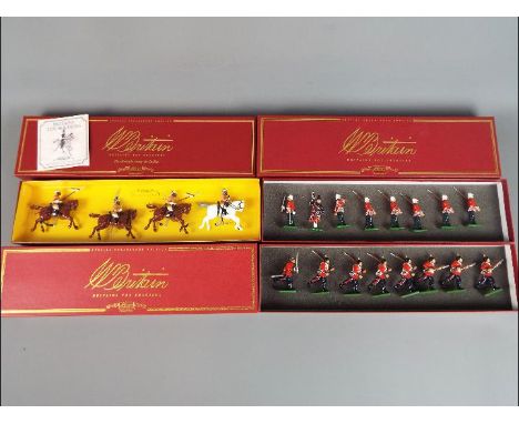 Britains Toy Soldiers - three sets of Britains toy soldiers comprising #8951 38th Central India Horse, #00126 Royal Scots Mar
