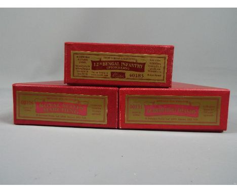 Britains Toy Soldiers - three sets of Britains soldiers comprising #001310 Durham Light Infantry, #00126 Royal Scots Marching