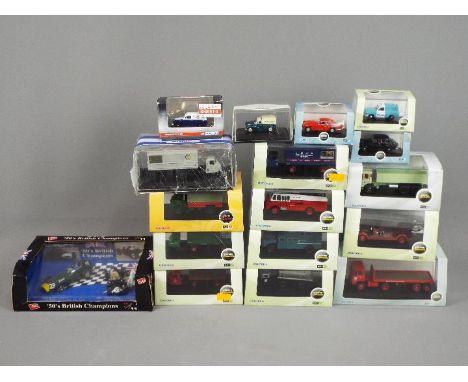 Oxford Diecast, Brumm, Corgi - A mixed group of 17 boxed diecast model vehicles in various scales. Lot includes Oxford Diecas