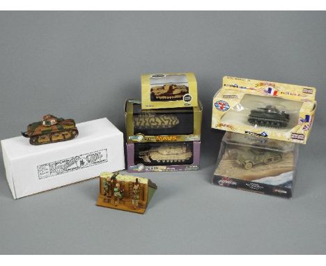 Soldiers by Bob, Oxford Diecast, Dragon Armour and others - A collection of boxed military vehicles and an unboxed Britains d