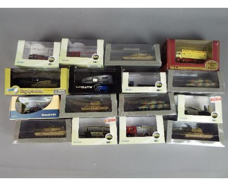 EFE, Oxford Diecast; Atlas Editions; AutoArt and Other - 17 boxed diecast model vehicles in various scales. Lot includes Auto