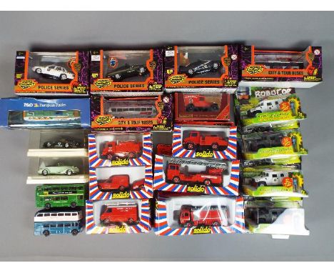 Solido, Matchbox, Orion and others - A group of over 20 predominately boxed diecast model vehicles in several scales. Lot inc