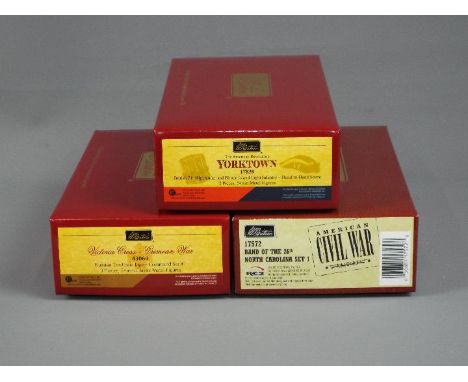 Britains - Three boxed sets of Britains figures from various ranges. Lot consists of #17572 Band of the 26th North Carolina s