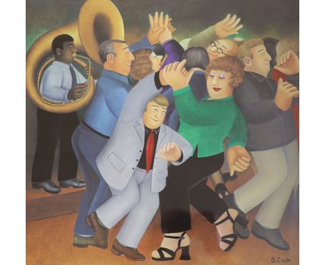  Beryl Cook, limited edition print, 'Jiving to Jazz', signed, 325/650, 49 x 50cm