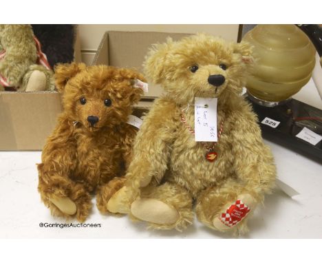   A Steiff limited edition Monaco bear with limited edition for Hamleys