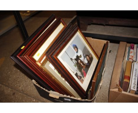 A box of pictures and prints 